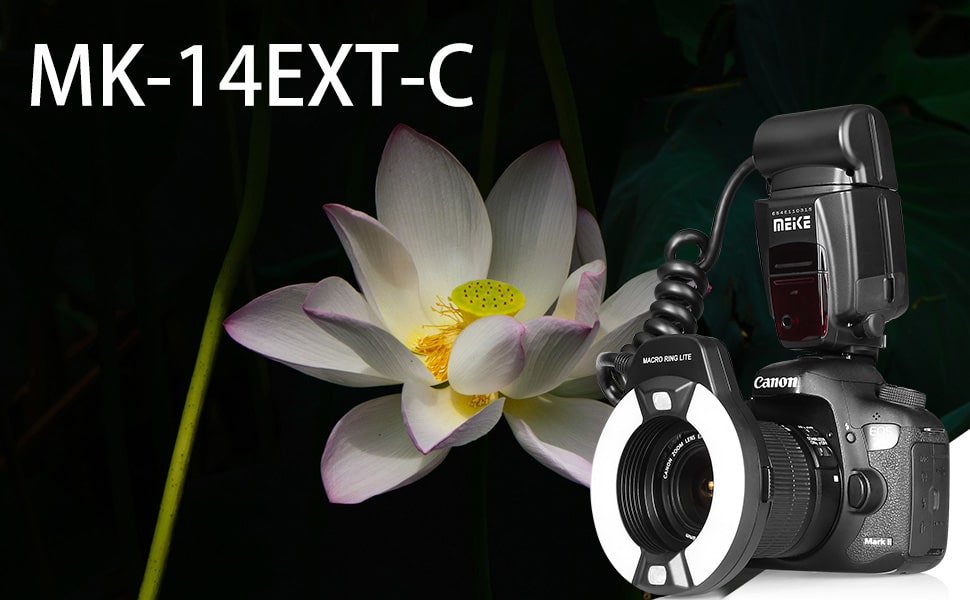 رینگ فلاش میک Meike 14EXT E-TTL Macro Ring Flash For Canon