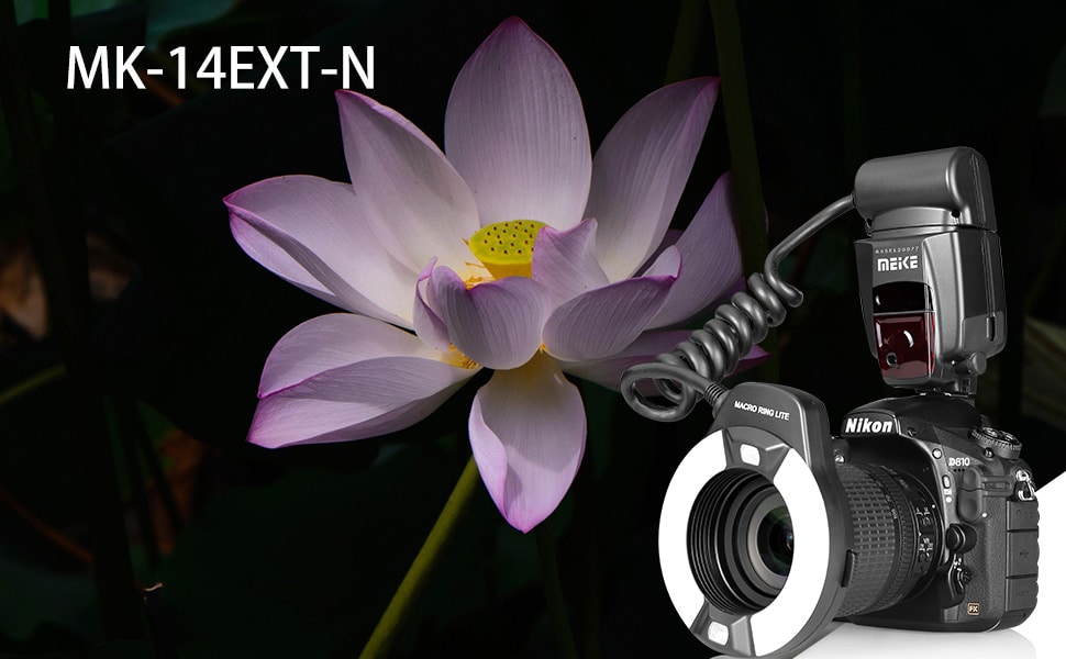 رینگ فلاش میک Meike 14EXT i-TTL Macro Ring Flash for Nikon