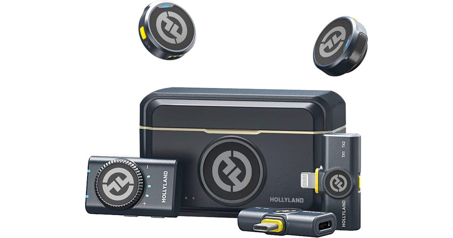 میکروفون بی سیم Hollyland LARK M2 DUO Combo (گیرنده دوربین و موبایل)