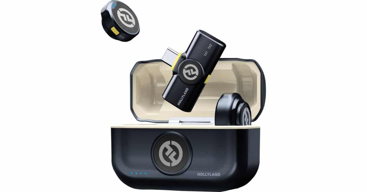 میکروفون بی‌سیم Hollyland LARK M2 DUO (گیرنده پلاگین با کانکتور USB-C)