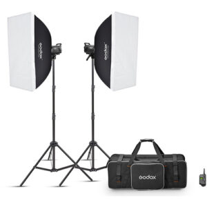 کیت فلاش استودیو دو شاخه Godox MS300-V Studio Flash Kit