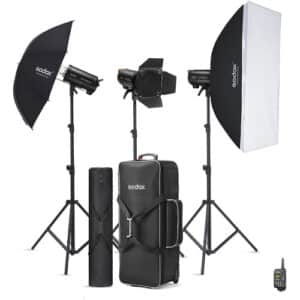 کیت فلاش استودیویی سه شاخه گودوکس Godox QT400IIIM Studio Flash