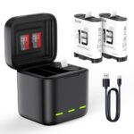 شارژر 3 کاناله گوپرو Telesin retractable charging box for gopro 13
