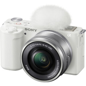 دوربین بدون آینه Sony ZV-E10 با لنز 16-50mm – سفید