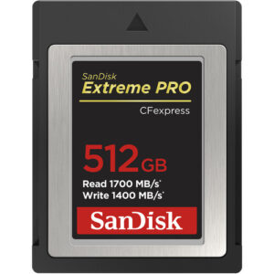 کارت حافظه SanDisk Extreme PRO CFexpress Type B ظرفیت ۵۱۲ گیگابایت
