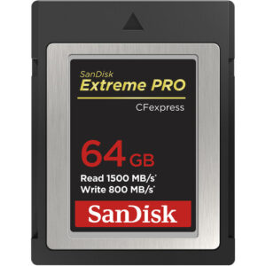 کارت حافظه SanDisk Extreme PRO CFexpress Type B ظرفیت ۶۴ گیگابایت