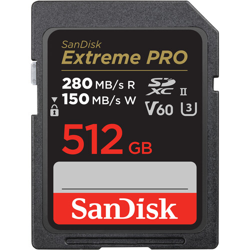 کارت حافظه سن‌دیسک ۵۱۲ گیگ SanDisk Extreme PRO UHS-II