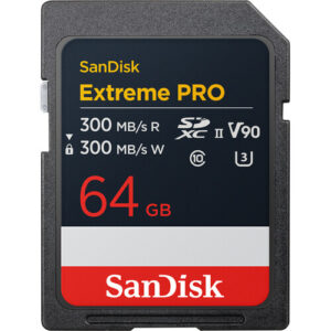 کارت حافظه SDXC سن‌دیسک ۶۴ گیگ Extreme PRO UHS-II