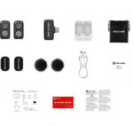 میکروفون بی‌سیم دو نفره Hollyland LARK A1 Mini Duo با کانکتور USB-C(مشکی)