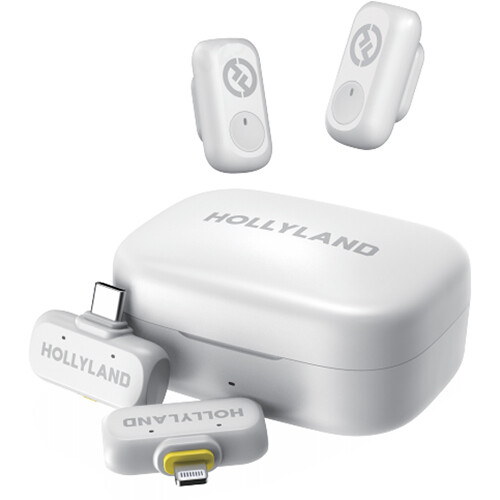 میکروفون بی‌سیم دو نفره Hollyland LARK A1 Combo (سفید)
