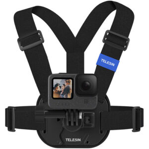 بند سینه Telesin Quick Release (مشکی) مخصوص اکشن کمرا