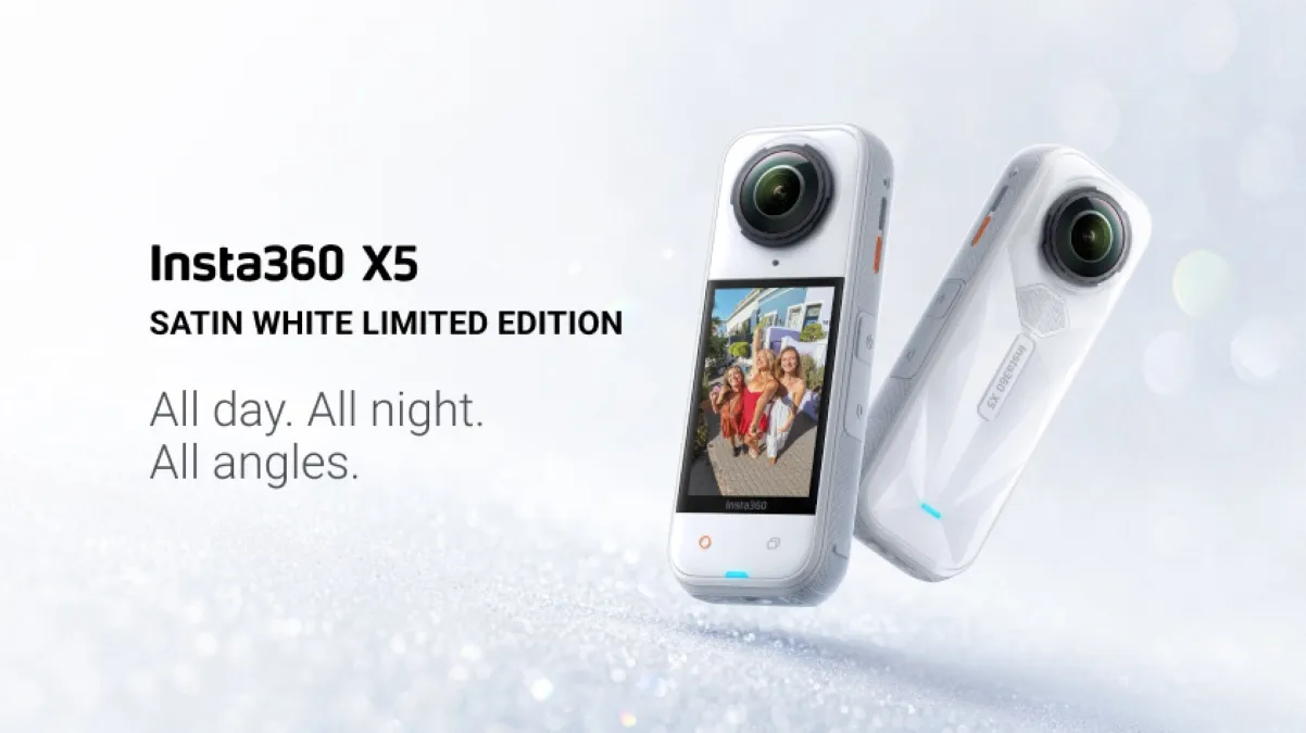 دوربین اکشن Insta360 X5 (سفید ساتن)