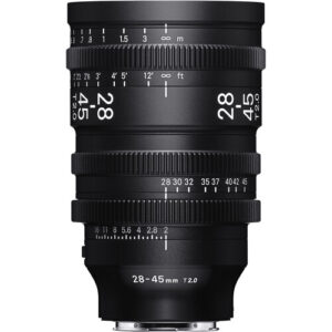 لنز سینمایی سیگما Sigma 28-45mm T2 Cine Zoom با فوکوس خودکار