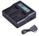 شارژر دوبل باتری سونی NP-F970 با نمایشگر LCD